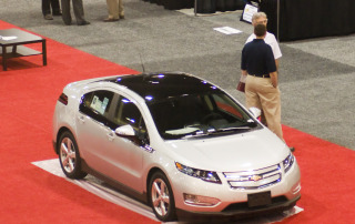 The all-electric Chevrolet Volt as exhibited at a recent EUEC